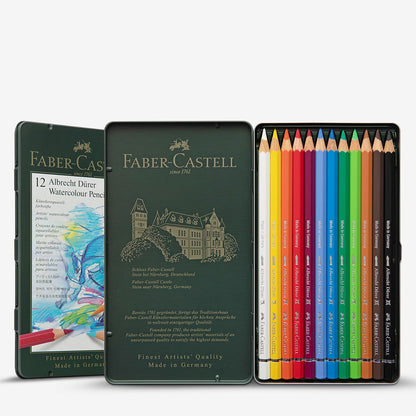 Faber-Castell Albrecht Durer Watercolour Pencils Tin of 12 Default Title