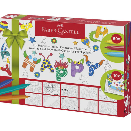 Faber-Castell Greeting Card Set with 60 Connector Pens Default Title