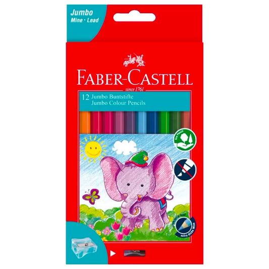 Faber-Castell Jumbo HEX Colour Pencil box of 12 image 1