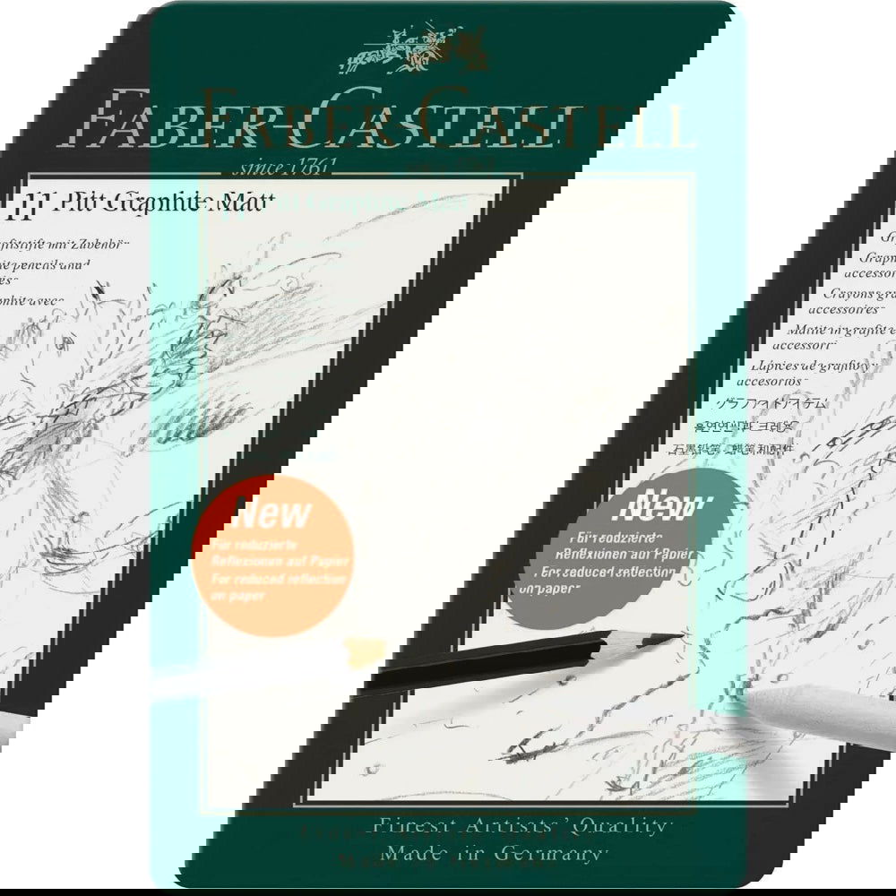 Faber-Castell Pitt Graphite Matt Pencil Tin of 11
