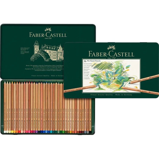 Faber-Castell Pitt Pastel Pencil Assorted Tin of 36 Default Title