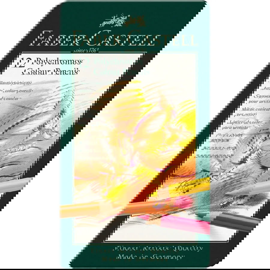 Faber-Castell Polychromos Pencils Assorted Tin of 12 Default Title