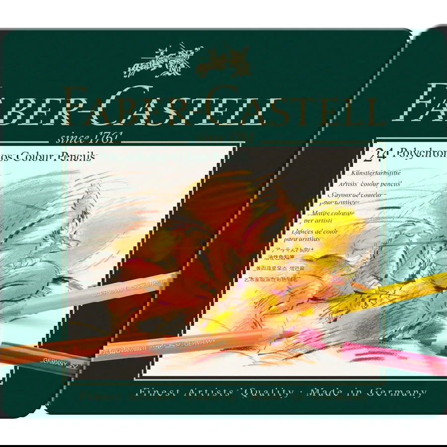 Faber-Castell Polychromos Pencils Assorted Tin of 24 Default Title