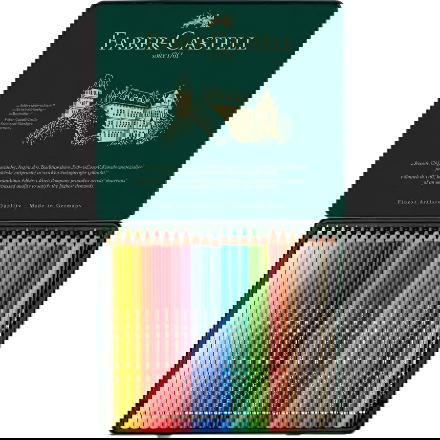 Faber-Castell Polychromos Pencils Assorted Tin of 24