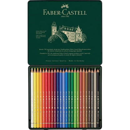 Faber-Castell Polychromos Pencils Assorted Tin of 24