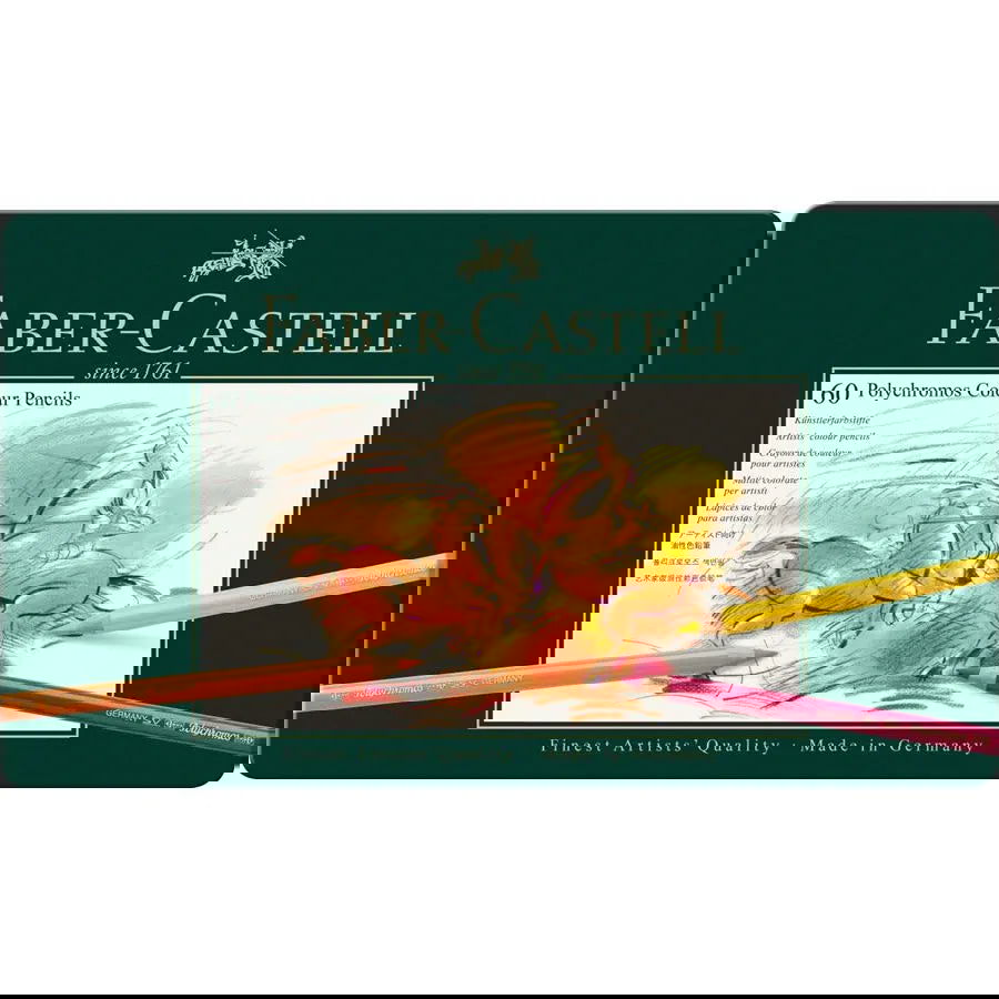 Faber-Castell Polychromos Pencils Assorted Tin of 60 Default Title