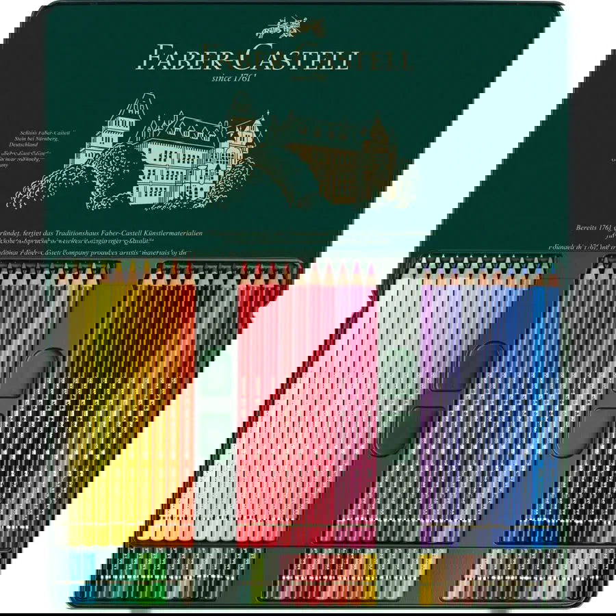 Faber-Castell Polychromos Pencils Assorted Tin of 60