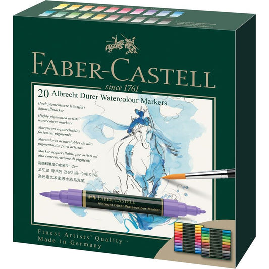 Faber-Castell A.D. Watercolour Marker Set 20pce Default Title