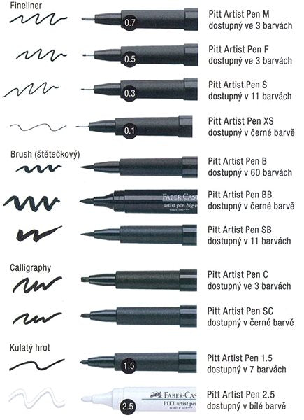 Faber-Castell Pitt Artist Pen Hand Lettering Black + Grey x 9 image 2
