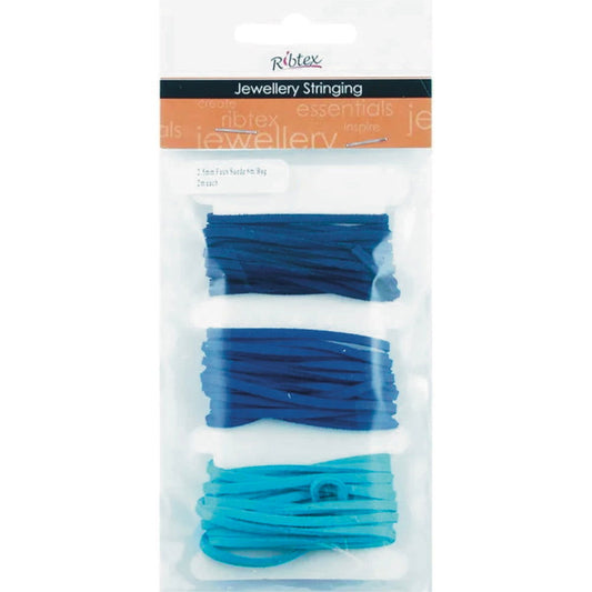 Faux Suede 2.5mm 6m/bag 2m each Blues Default Title
