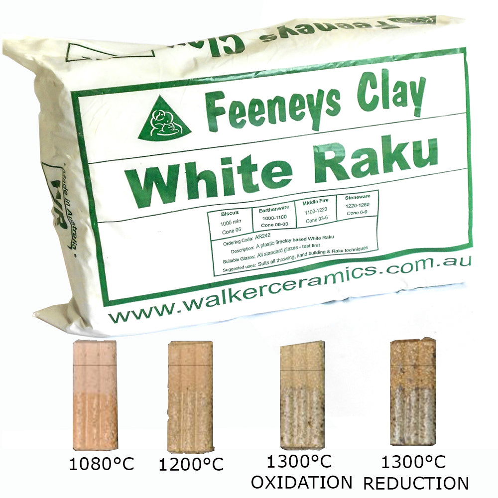 Feeneys White Raku Clay 12.5kg WR - Sculpture - Clay - Firing Clay ...