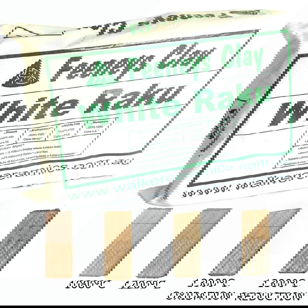 Feeneys White Raku Clay 12.5kg WR Default Title