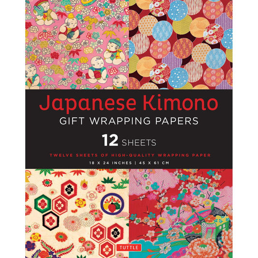 Gift Wrapping Paper 12 sheets - Japanese Kimono Default Title