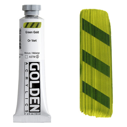 GOLDEN Heavy Body Acrylic 59ml S7 Green Gold