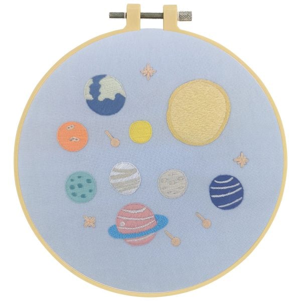 Make It Embroidery Kit 15cm Planets