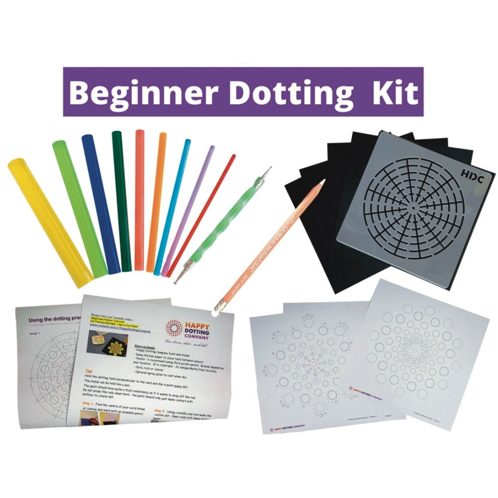 Doting Effect Happy Dotting - Beginners Dotting Kit | Artist Paint Accessories – Art ...