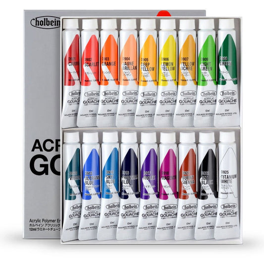 Holbein Acrylic Gouache Set 18 x 12ml Default Title