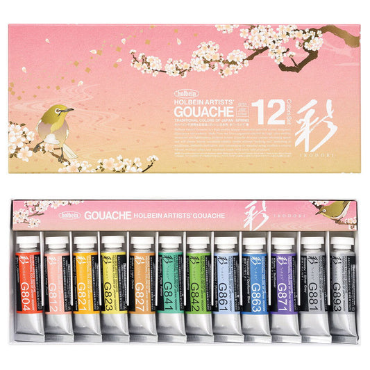Holbein Artists Gouache Irodori Set 12x15ml - SPRING Default Title