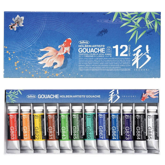 Holbein Artists Gouache Irodori Set 12x15ml - SUMMER Default Title