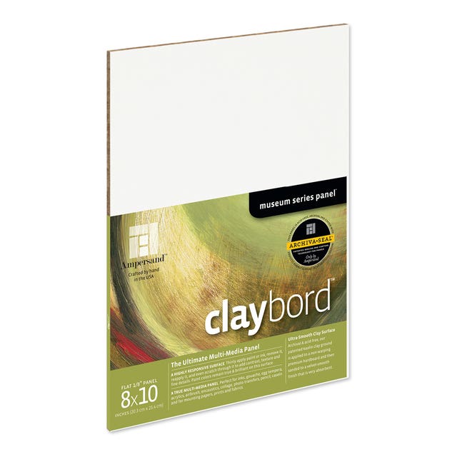 Ampersand Claybord Panel 8x10in - 20.32cm x 25.40cm