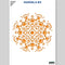 QBIX Stencil 1 Layer - Plastic - Mandala 4