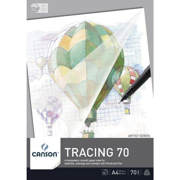 Canson Tracing Paper Pad Satin 70gsm 50 Sheet