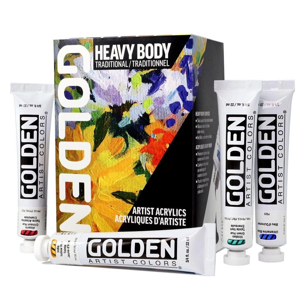 GOLDEN Heavy Body Acrylic Traditional Set Default Title