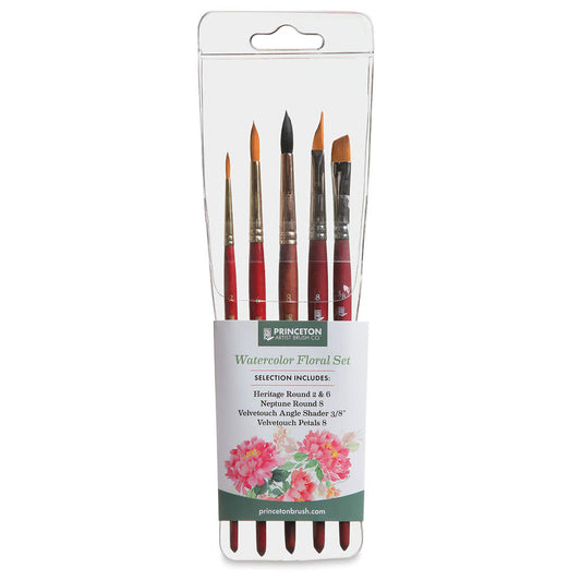 Princeton Watercolour FLORAL Brush Set 5pc Default Title