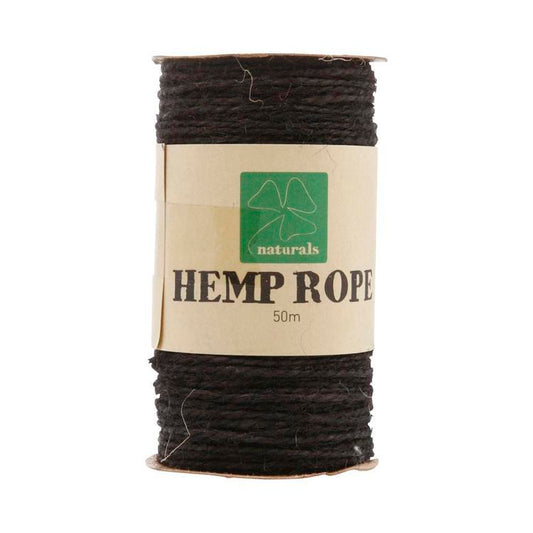 Shamrock Hemp Rope Black 50m Spool Default Title