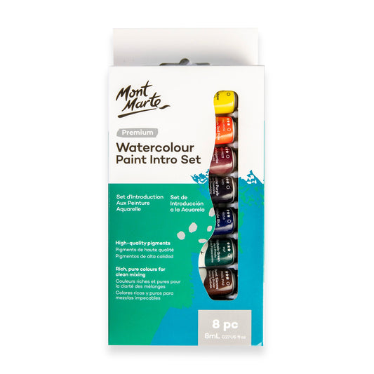 Mont Marte Watercolour Paint Premium Intro 8pc x 8ml Default Title