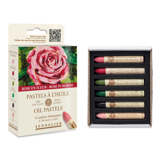 Sennelier Oil Pastels Box of 6 - Rose in Bloom Default Title