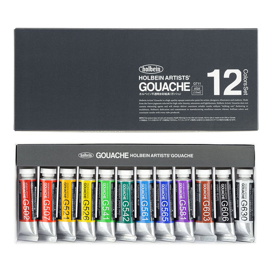 Holbein Artist Gouache Set of 12 x 15ml Default Title