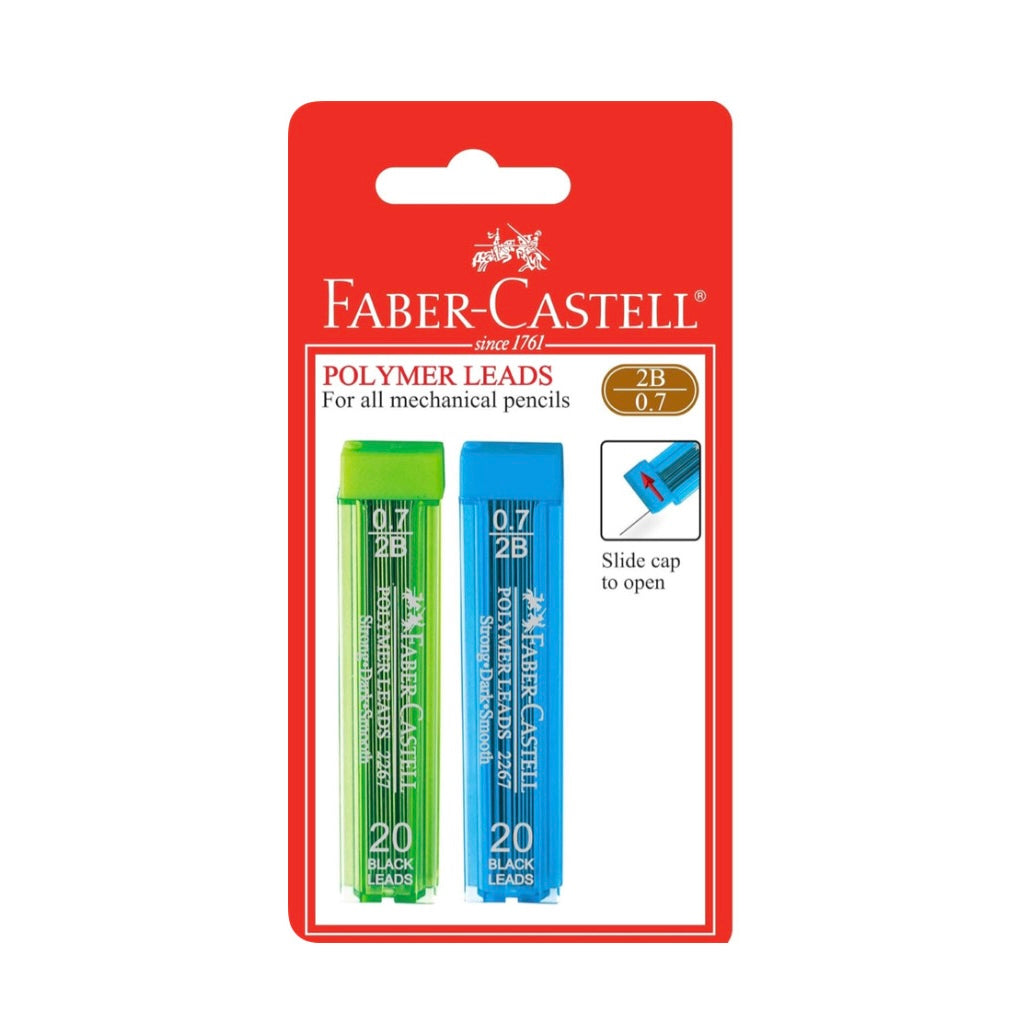 Faber-Castell Polymer Leads 0.7mm 2B pack of 2 Default Title