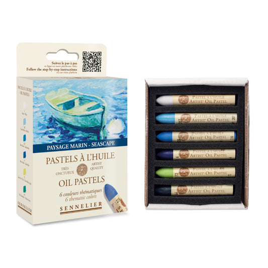Sennelier Oil Pastels Box of 6 - Seascape Default Title
