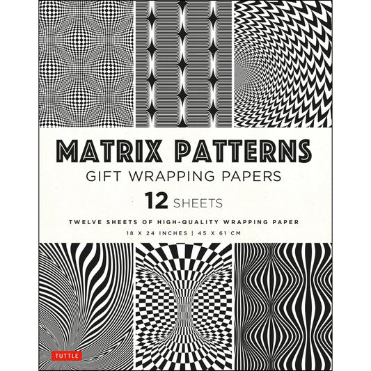 Gift Wrapping Paper 12 sheets - Matrix Patterns Default Title