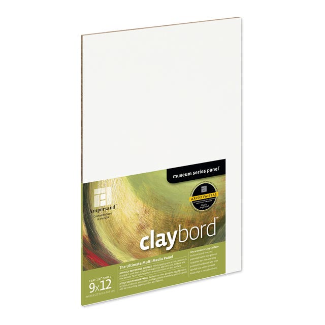 Ampersand Claybord Panel 9x12in - 22.86cm x 30.5cm