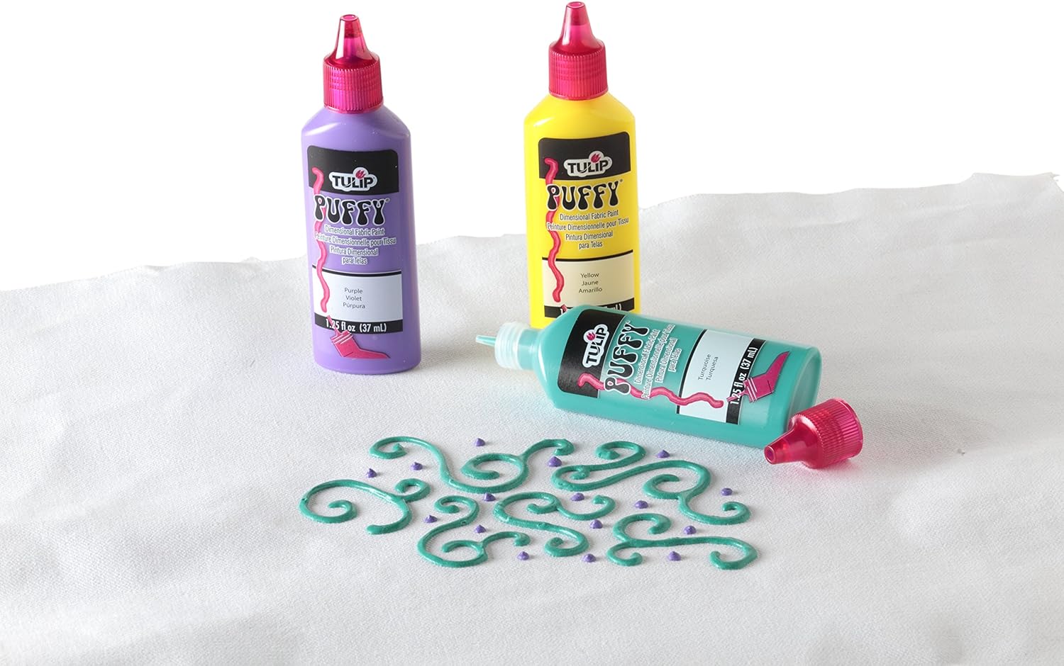 Tulip Dimensional Fabric Puffy Paint 37ml 6pk Fabric Craft