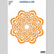 QBIX Stencil 1 Layer - Plastic - Mandala 9