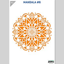 QBIX Stencil 1 Layer - Plastic - Mandala 6