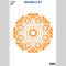 QBIX Stencil 1 Layer - Plastic - Mandala 7