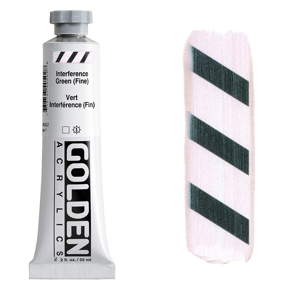 GOLDEN Heavy Body Acrylic 59ml S7 Interference Green Fine