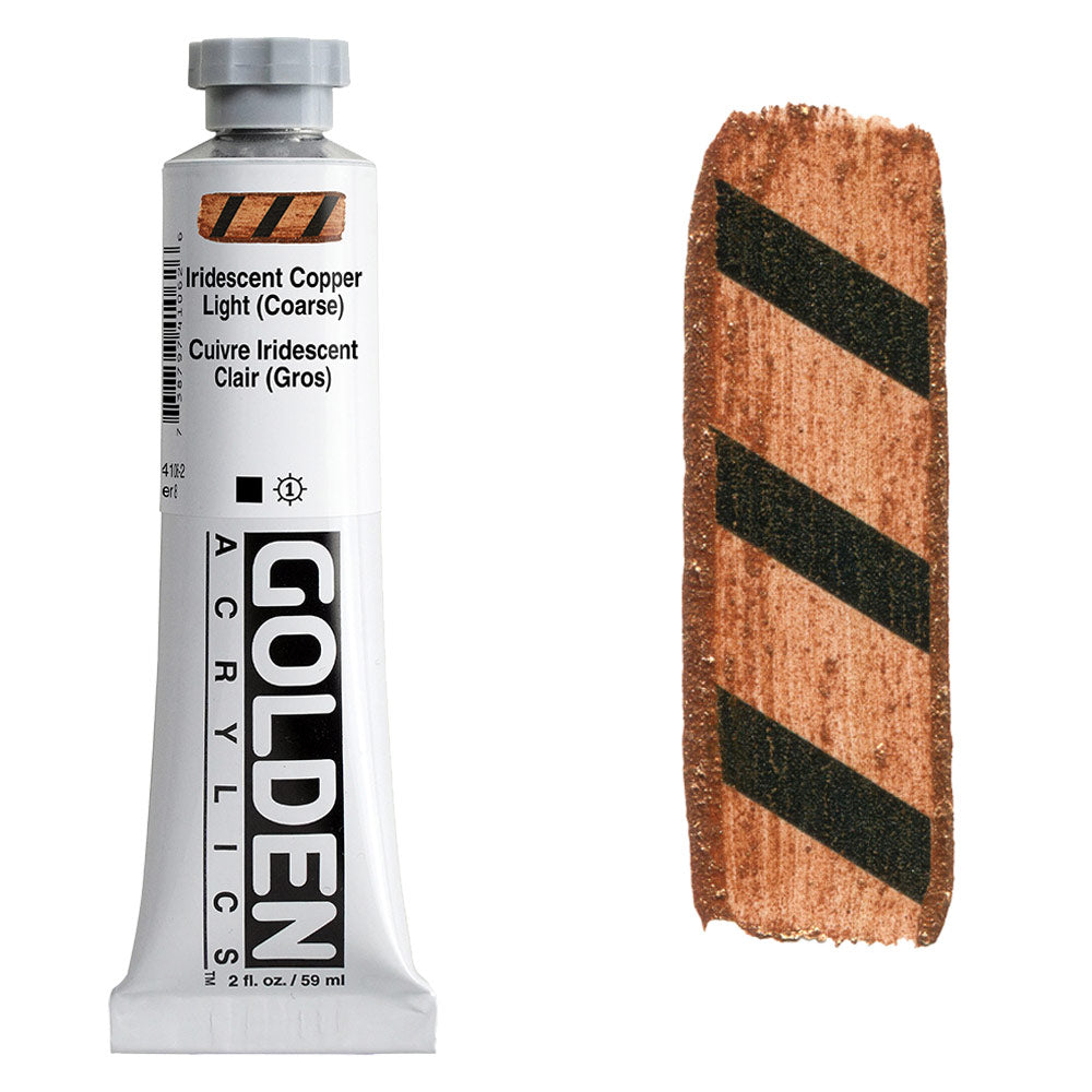 GOLDEN Heavy Body Acrylic 59ml S8 Iridescent Copper Light Coarse