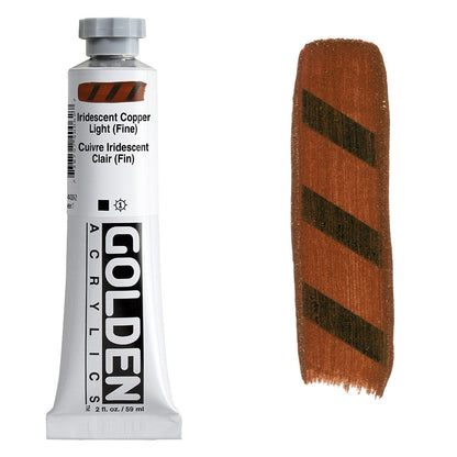 GOLDEN Heavy Body Acrylic 59ml S7 Iridescent Copper Light Fine