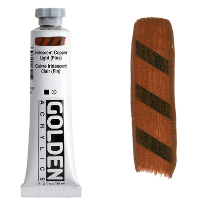 GOLDEN Heavy Body Acrylic 59ml S7 Iridescent Copper Light Fine