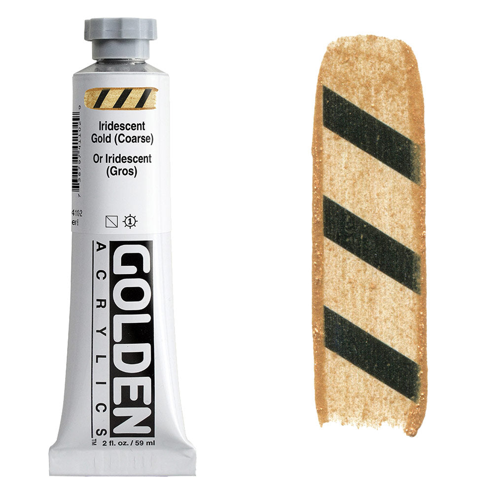 GOLDEN Heavy Body Acrylic 59ml S6 Iridescent Gold Coarse