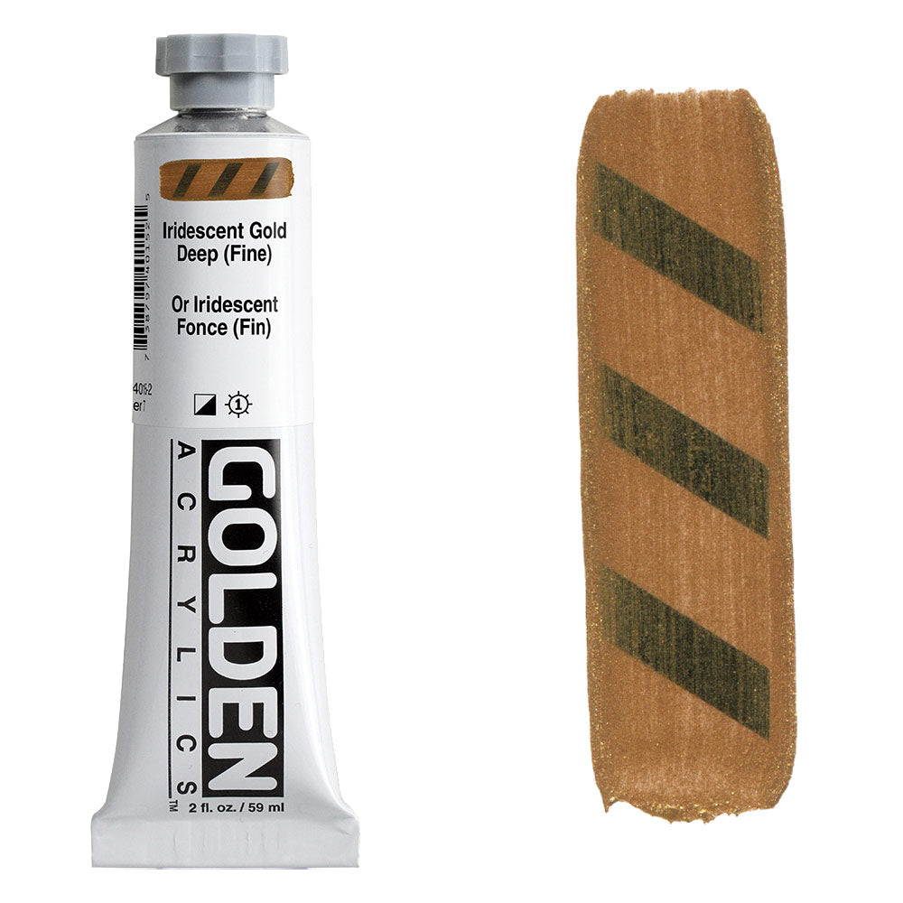 GOLDEN Heavy Body Acrylic 59ml S7 Iridescent Gold Deep Fine