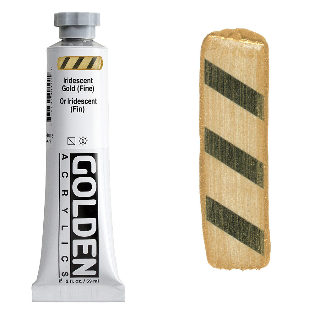 GOLDEN Heavy Body Acrylic 59ml S6 Iridescent Gold Fine