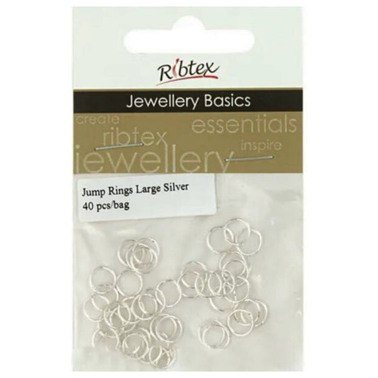 Arbee Jump Rings 7mm Silver Pkt 40