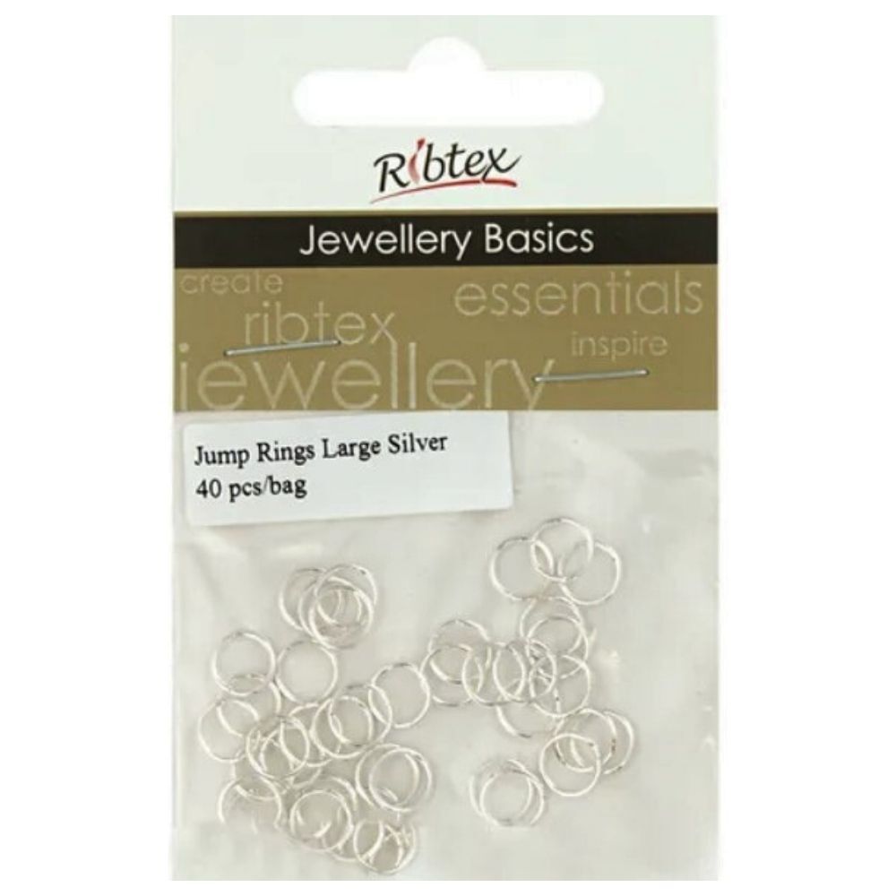 Arbee Jump Rings 7mm Silver Pkt 40