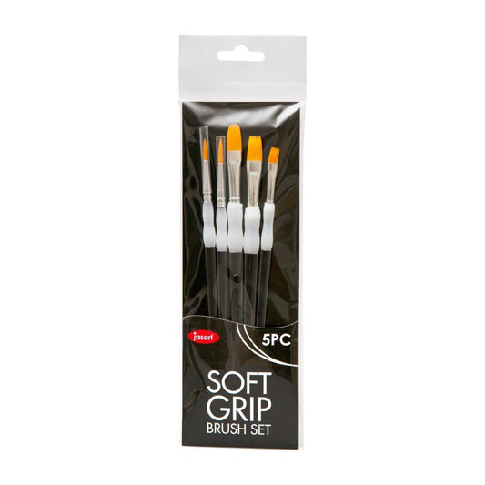 Jasart Soft Grip Brush Set 71460 Basic Set of 5 Default Title